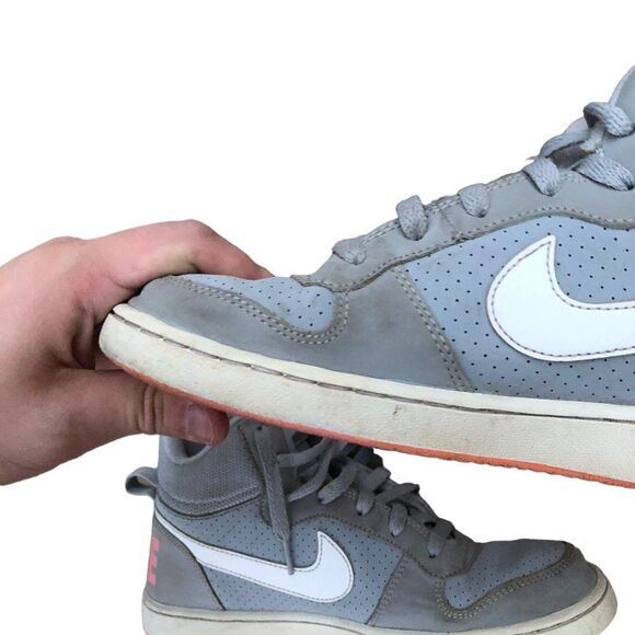 RARE 2016 Nike Court Borough Mid 'Wolf Gray' Size 7 - Picture 15 of 16